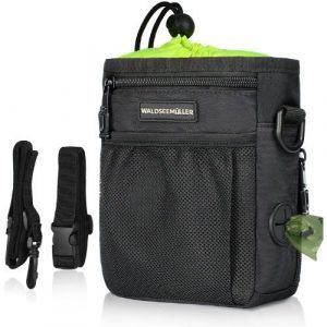 Bolsa de premios para perros negra