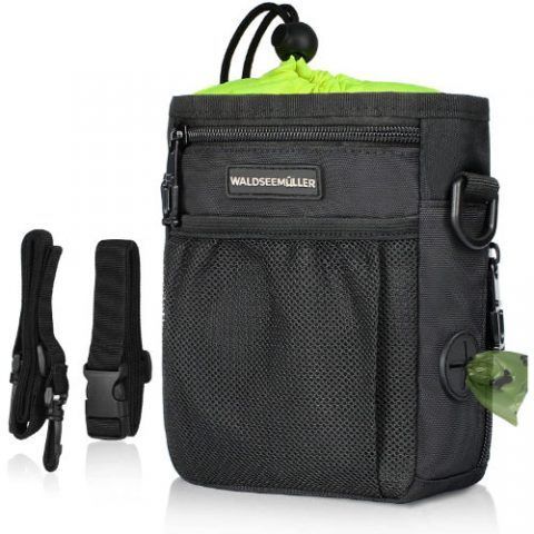 Bolsa de premios para perros negra