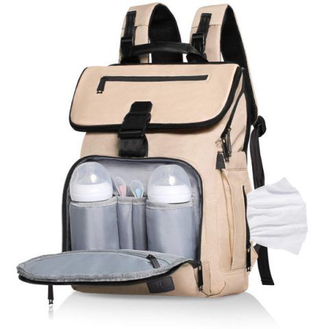 Mochila de pañales para bebés champagne