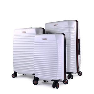 DUBAI Maleta spinner Set 3 blanca