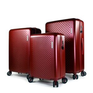 GOLF Maleta spinner Set 3 burdeos