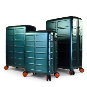 MANHATTAN Maleta spinner Set 3 verde