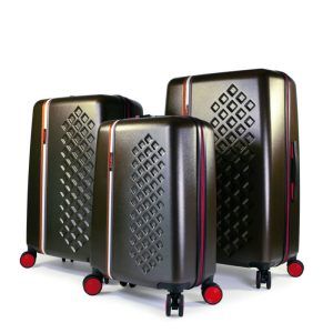 XIOSHAN Maleta spinner Set 3 marrón